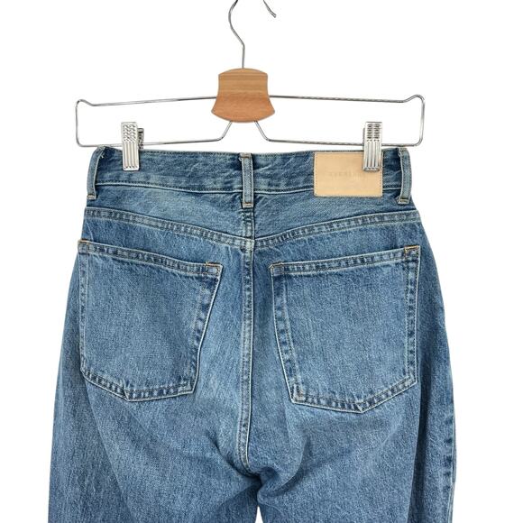 Everlane The‎ ’90s Cheeky Straight Jean Curvy Organic Cotton Blue Size 25 Crop - Picture 8 of 12